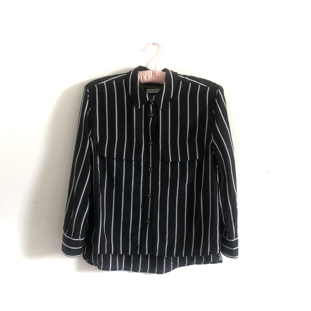 Equipment | 100% Silk Striped Blouse